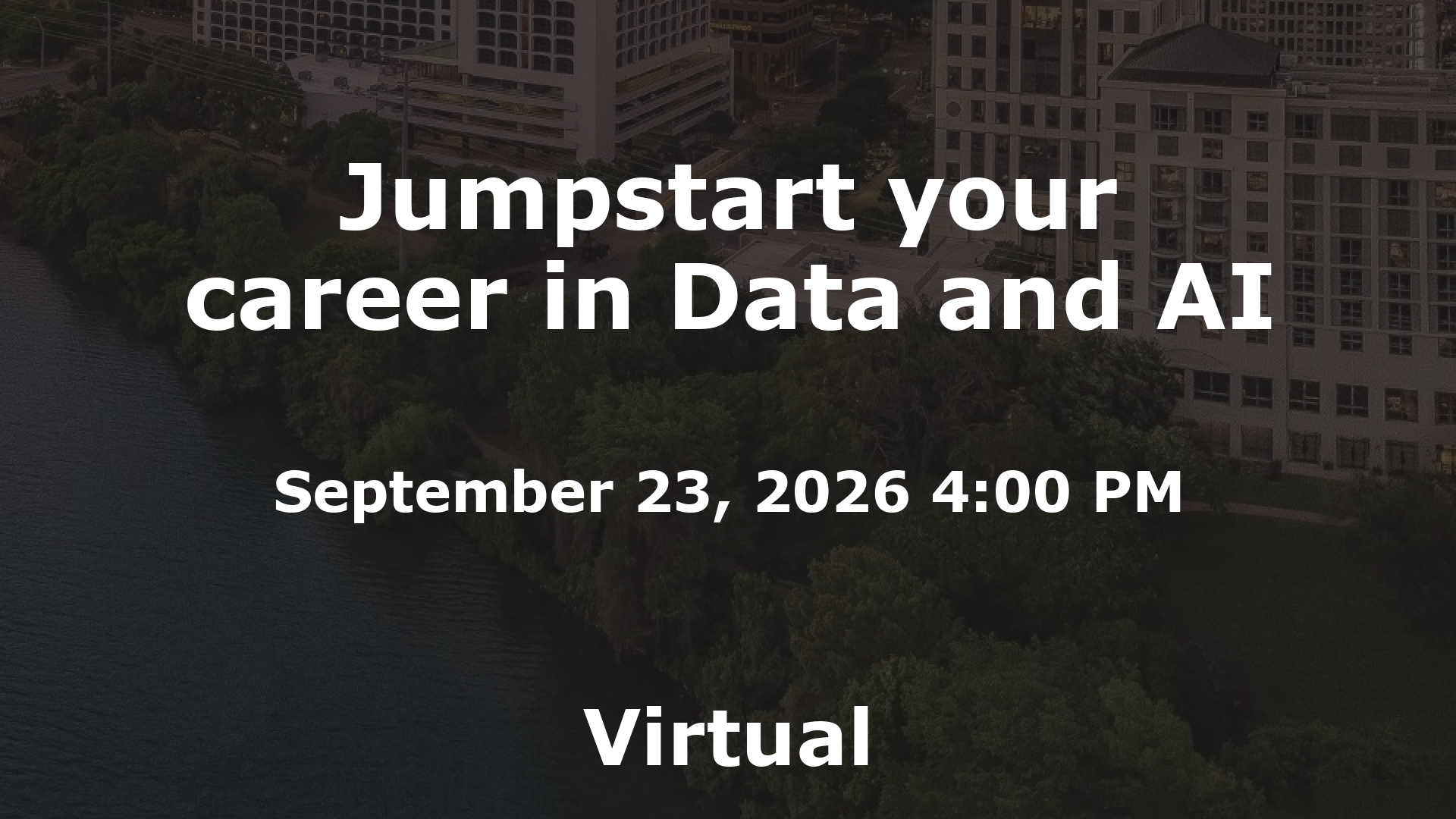 Jumpstart your career in Data and AI event image